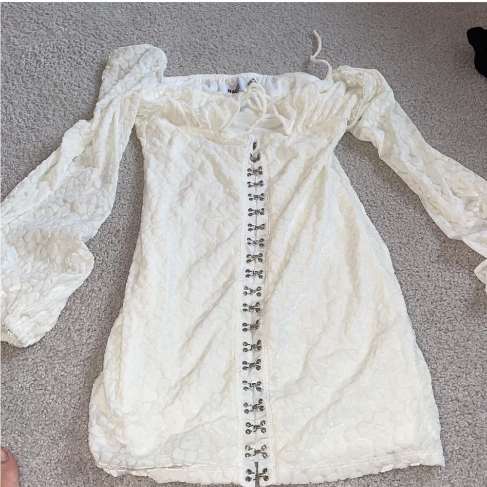 Princess Polly white cheetah dress